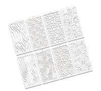Plantilla artística reutilizable, herramienta artesanal con materiales PET de calidad, corte de precisión para múltiples superficies, proyecto de decoración, plantilla para dibujo