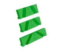 Plantilla de 3 piezas para afiladora de banco - Guía de molienda angular de 90°/118°/135°, construcción de polímero resistente al desgaste, ideal