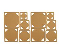 Plantilla de acrílico de 10 Uds., plantillas de edredón, colcha de retazos, herramienta de bricolaje, plantillas de retales