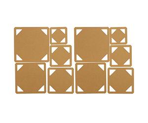 Plantilla de acrílico de 10 Uds., plantillas de edredón, colcha de retazos, herramienta de bricolaje, plantillas de retales