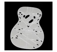 Plantilla De Acrílico Transparente Para Guitarra Acústica De 40 Pulgadas Con Código De Ubicación De Orificios Para Hacer Moldes