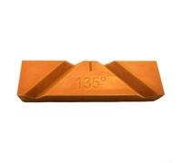 Plantilla de afilado de brocas para amoladora de banco, guía manual para restaurar ángulos de 118° y 135°, polímero resistente al desgaste de alta densidad, compatible (naranja 135°)