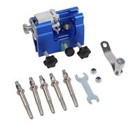 Plantilla de afilado de cadena de motosierra, amoladora manual rápida y precisa con ángulo ajustable, herramienta de aleación de aluminio para cadenas de sierra de 8 a 20 pulgadas, amarillo (azul)