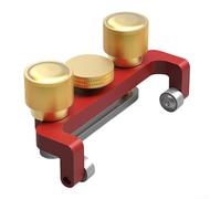 Plantilla de afilado de cincel de madera con base antideslizante y fácil ajuste para afilar bordes uniformes en cepilladoras y tijeras (rojo)