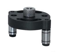 Plantilla de agujero de bolsillo de aleación de aluminio para carpintería, guía de taladro autocentrante con 3 bujes de taladro (6 mm/8 mm/10 mm) para una ubicación precisa del agujero en madera y yo