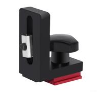 Plantilla de aleación de aluminio con tope de pista biselada para bancos de trabajo de ranura en T y ranura F de 30/45/75 mm, limitador de tope trasero de sierra de mesa para carpintería (F30 negro)