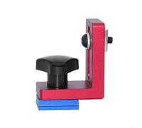 Plantilla de aleación de aluminio con tope de pista biselada para bancos de trabajo de ranura en T y ranura F de 30/45/75 mm, limitador de tope trasero de sierra de mesa para carpintería (F30 rojo)