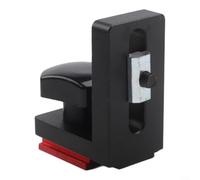 Plantilla de aleación de aluminio para sierra de mesa y enrutador, herramienta de carpintería de precisión con bloque de tope de 30 mm, 45 mm, 75 mm, ajuste rojo y negro (F30 negro)