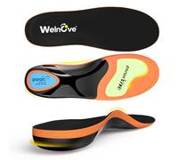 Plantilla de arco alto para el trabajo de Fascitis plantar - Welnove 220+ lbs plantillas ortódicas pesadas para aliviar el dolor en los pies, para pies planos, hombres y mujeres (XL)