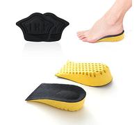 Plantilla de aumento, con un par de pegatinas de desgaste de talón, plantilla de elevación de talón, plantilla de engrosamiento de elástica, plantilla de transpirable, para hombres y mujeres (3,5 cm)