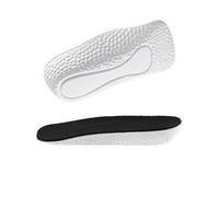Plantilla de aumento de altura, almohadilla interior invisible, media amortiguación, zapatos deportivos, almohadillas de refuerzo para hombres y mujeres, 1,5 a 3,5 cm (1,5 cm, negro)