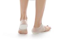 Plantilla de Aumento de Altura de Silicona Almohadillas Invisibles para Levantar el Talón Inserciones de Gel de Silicona Calcetines, Calcetines de Medio Tacón Protector de Talón Transpirable(4cm)