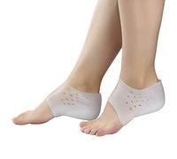 Plantilla de Aumento de Altura de Silicona Almohadillas Invisibles para Levantar el Talón Inserciones de Gel de Silicona Calcetines, Calcetines de Medio Tacón Protector de Talón Transpirable(3cm)