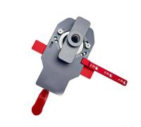 Plantilla de bisagra 2 en 1 con guía de agujero de 35 mm y para una sujeción rápida para una instalación precisa de puertas de armario en muebles y armarios de madera (C)