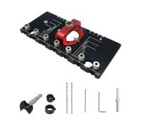 Plantilla de bisagra de 35 mm mejorada con bisagra oculta, perforadora de agujeros para carpintería, localizador de guía de taladro