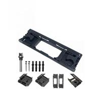 Plantilla de bisagra, kit de plantilla de bisagra de puerta con broca de 12 mm para bisagras de 2-1/2 a 6 pulgadas, guía de mortaja ajustable para instalación de carpintería