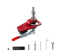 Plantilla de bisagra oculta de 35 mm para instalación de bisagras de gabinete, herramienta de localización de guía de agujeros de perforación ajustable con mecanismo de bloqueo, plantilla de metal