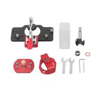 Plantilla de bisagra oculta de 35mm, aleación de aluminio, orificio de bisagra ajustable, localizador de perforación, puerta de armario