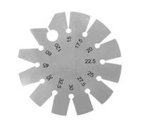 Plantilla de buscador de ángulos de calibre de bisel redondo de acero inoxidable para medición de cincel y cepilladora de hojas de carpintería - Transportador circular para medir