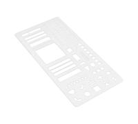 Plantilla de calendario: plantilla planificación, guía programación para proyectos manualidades, regla dibujo con diseño reutilizable, herramienta papelería, ayuda páginas álbumes recortes, listas