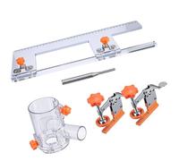 Plantilla de carpintería ajustable para cajón, abrazadera frontal, clips de fijación para panel de montaje frontal, plantilla de ranura de taller