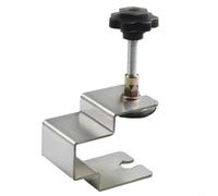 Plantilla de carpintería para instalación frontal de cajón, abrazadera de montaje de cajón de herramientas de gabinete con varilla roscada ajustable, 1 paquete, construcción de acero para soldadura (B