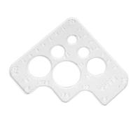 Plantilla de círculo acrílico patronaje costura transparente para adultos principiantes for proyectos de confección