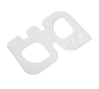 Plantilla de círculo de acrílico transparente Plantillas de esquina de costura de agujeros Herramienta de plantilla de regla de costura de esquina para principiantes adultos(#3)