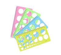 Plantilla de círculos, regla multifuncional, plantilla de dibujo para dibujar, medir, diseñar, regla, círculos, regla geométrica, regla de medición