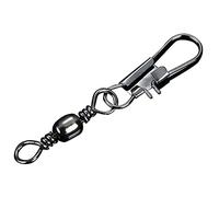 Plantilla de compensación de pesca, 100 piezas, conector de pesca, varilla de conexión de anillo sólido, clip de conector de hebilla de acero inoxidable, anzuelos de pescado portátiles (tamaño: 9#) ()