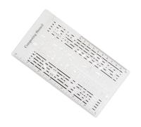 Plantilla de composición para compositores de canciones, plantilla de notas musicales, plantilla de notas de cinco líneas, herramienta de regla de dibujo para mejorar la creatividad de las letras