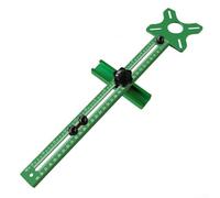 Plantilla de corte circular de enrutador, soporte de ranura de fresado de aluminio ajustable para plantillas redondas de carpintería, radio de 3.54-24 pulgadas (D)