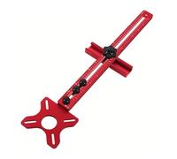 Plantilla de corte de enrutador,Jig del enrutador - Tablero de máquina de corte de aluminio 4 en 1,inserción de tabla de enrutador, modelos de enrutador de plantilla, modelo de gabinete ajustable