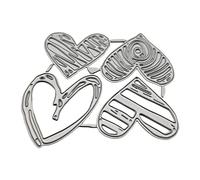 Plantilla de corte de metal con diseño de corazón de amor, plantilla de corte creativa, regalo maravilloso para niños, adolescentes, niños, niñas, Navidad, troqueles de metal para hacer tarjetas