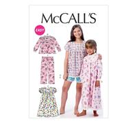 Plantilla de costura para blusas, vestidos, pantalones cortos y pantalones para ni as/ni as de McCall's Pattern Company M6831, talla CCE