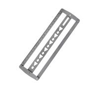 Plantilla de cuero de formato con diseños redondos para una colocación consistente de agujeros de 18 48 mm en el centro del cinturón de acero