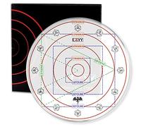 Plantilla de daño AOE mejorada de hechizos extra grande a cubo de 30 pies y cono de 30 pies, marcador acrílico de efecto de área D&D con caja de regalo, accesorios perfectos para juegos de rol de