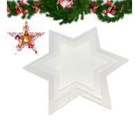 Plantilla de de estrellas de Navidad,plantilla de estrella de Navidad para acolchado - Patrones creativos de edredón de Navidad,Patrones de edredón de Navidad de acrílico, Kit creativo de