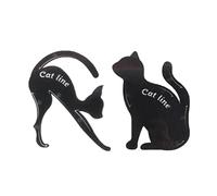 Plantilla de delineador de ojos de gato, 2 uds., Material de PVC de primera calidad, aplicadores de maquillaje de ojos ahumados, guía de delineador de en forma de gato, herramienta de plant