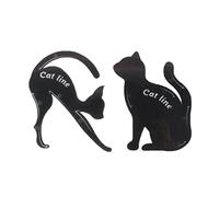 Plantilla de delineador de ojos de gato, 2 uds., Material de PVC de primera calidad, aplicadores de maquillaje de ojos ahumados, guía de delineador de en forma de gato, herramienta de plant