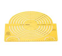 Plantilla de dibujo de diseño arquitectónico Regla geométrica hueca duradera multifuncional para arquitectos ingenieros estudiantes material plástico varias formas (4352)