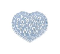 Plantilla De Diseño De Uñas Molde De Silicona Reutilizable Para Hojas De Setas Creaciones De Arte En Forma De Corazón Silicona Para Decoración De Uñas