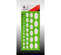 Plantilla de elipse isométrico