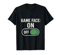 Plantilla de Equipo Game Face On Sports Mom Dad Camiseta