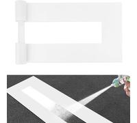 Plantilla de estacionamiento, plantilla de marcado de línea reutilizable resistente de 4 x 88 pulgadas, material de silicona con fibra de vidrio para marcar líneas de aparcamiento