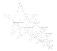 Plantilla de estrella - Plantillas de acolchado | Plantillas de bordado para coser | Plantilla de manualidades de estrellas | Exquisitos suministros de colcha para manualidades | Accesorios de