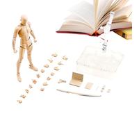 Plantilla de Figura de Acción para Dibujo - Conjunto de Figuras Articuladas para Artistas y Coleccionistas | Modelos de Cuerpo Masculino y Femenino con Armas, s de Dibujo Realistas para Pratiq