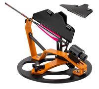 Plantilla de Fletching Jig Ajustable y Portátil para Pegado de Plumas | Kit de aluminio para el pegado de plumas en flechas: incluye 2 pinzas, escala de medición clara y posicionamiento rotativo