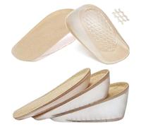 Plantilla de gel de silicona para aumentar la altura, inserciones invisibles para levantar el talón, almohadillas elásticas para hombres y mujeres, protector de pies, cojín un par (3,5 cm)