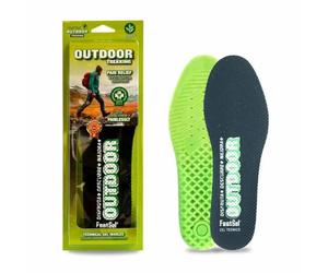 PLANTILLA DE GEL FOOTGEL OUTDOOR USO DIARIO HOMBRE , PACK 1 UND EUCALIPTO 16100-OUTDOOR
